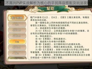 以大王不高兴PVP实战解析为核心的平民阵容搭配及玩法攻略指南