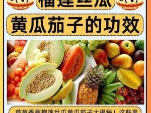 健康与美味的完美结合：草莓、丝瓜、黄瓜、向日葵、榴莲营养片