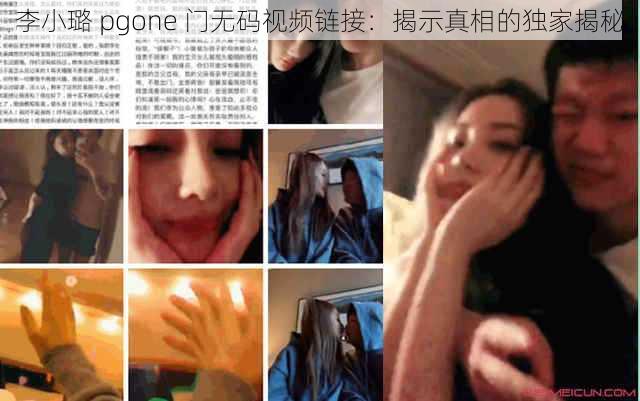 李小璐 pgone 门无码视频链接：揭示真相的独家揭秘