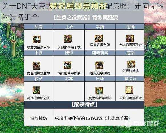 关于DNF天帝大天域套的完美搭配策略：走向无敌的装备组合