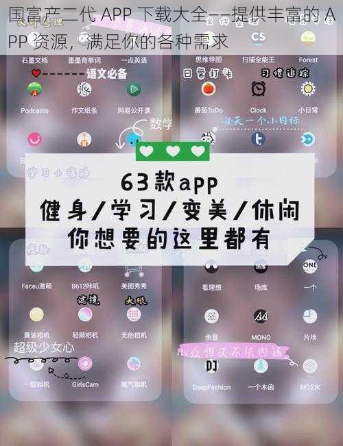 国富产二代 APP 下载大全——提供丰富的 APP 资源，满足你的各种需求