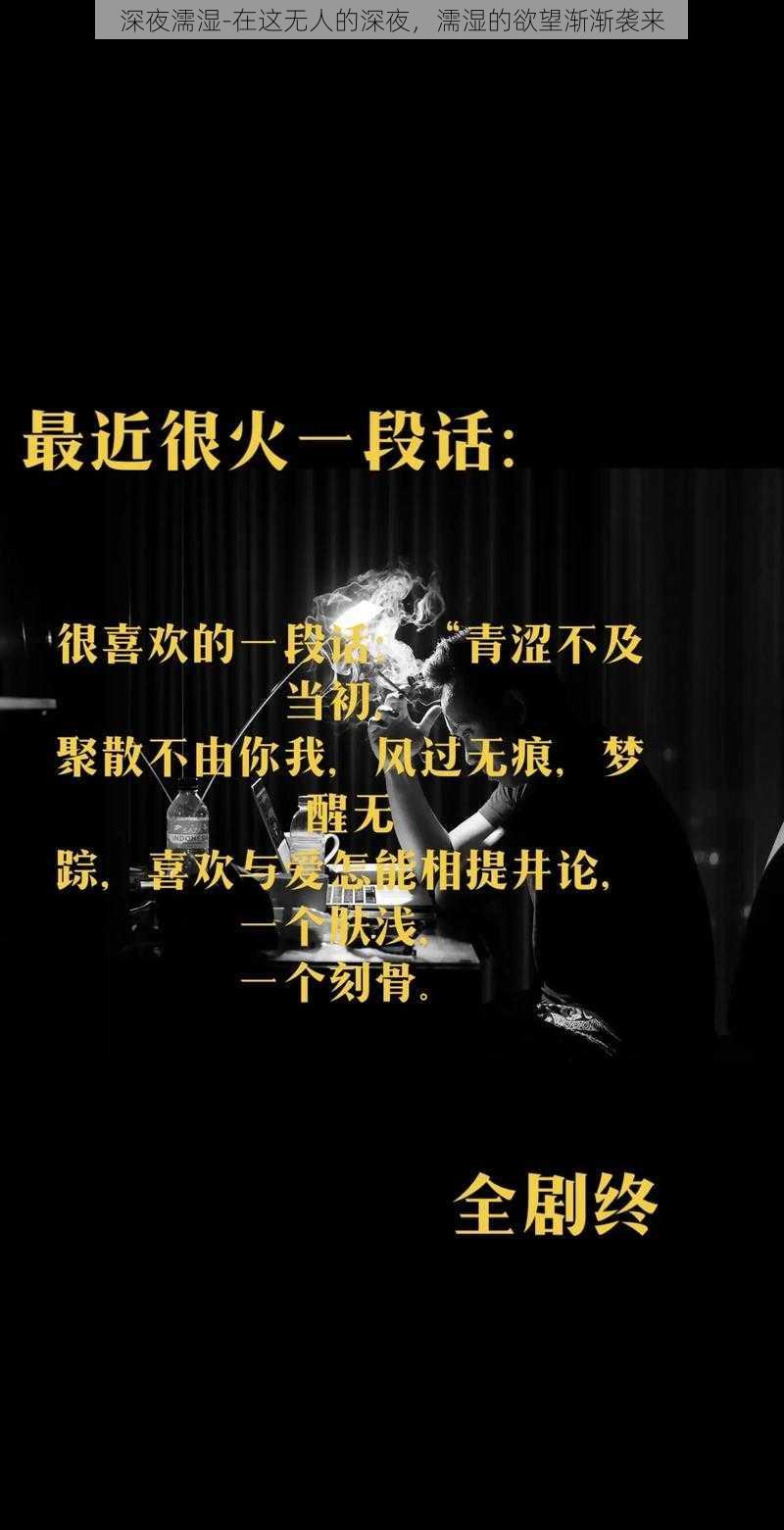 深夜濡湿-在这无人的深夜，濡湿的欲望渐渐袭来