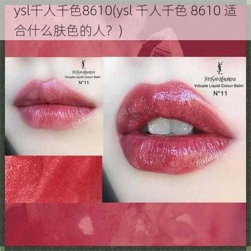 ysl千人千色8610(ysl 千人千色 8610 适合什么肤色的人？)