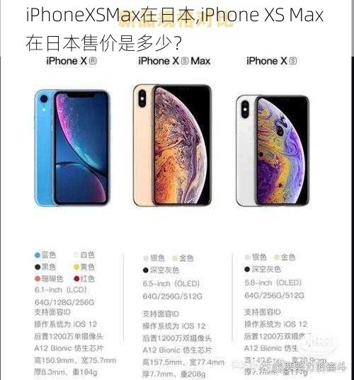 iPhoneXSMax在日本,iPhone XS Max 在日本售价是多少？