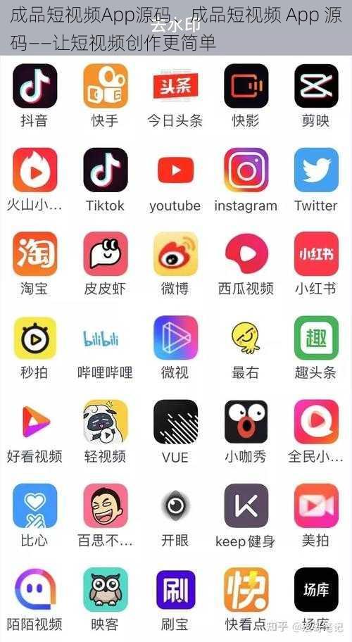 成品短视频App源码、成品短视频 App 源码——让短视频创作更简单