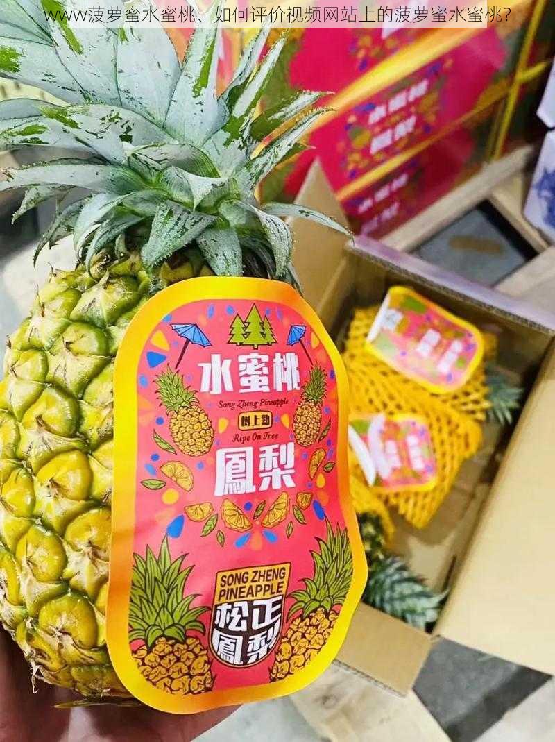 www菠萝蜜水蜜桃、如何评价视频网站上的菠萝蜜水蜜桃？