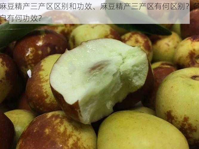 麻豆精产三产区区别和功效、麻豆精产三产区有何区别？各自有何功效？