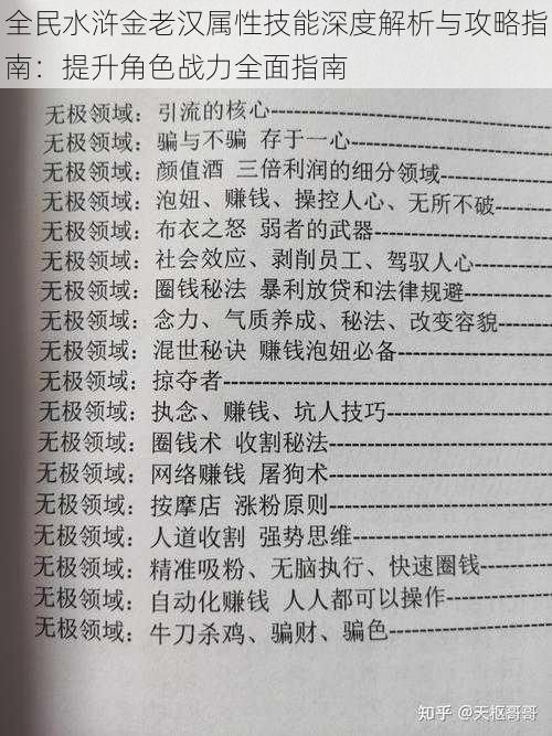 全民水浒金老汉属性技能深度解析与攻略指南：提升角色战力全面指南