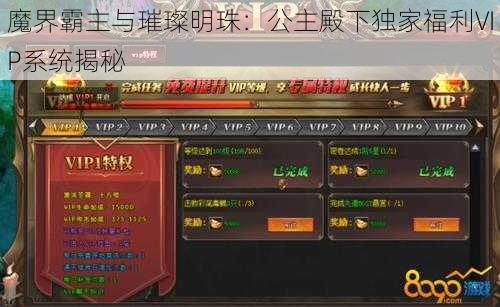 魔界霸主与璀璨明珠：公主殿下独家福利VIP系统揭秘