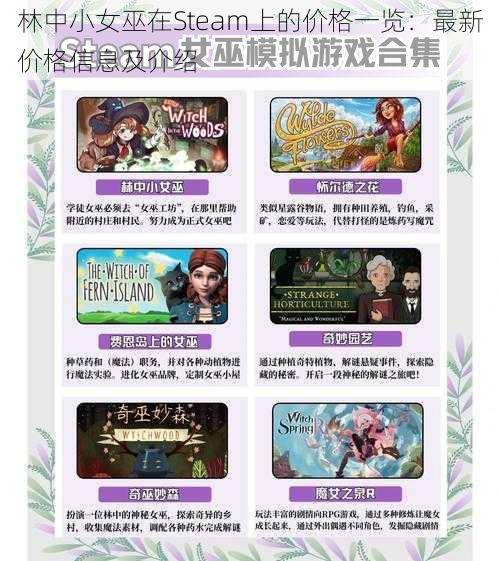 林中小女巫在Steam上的价格一览：最新价格信息及介绍