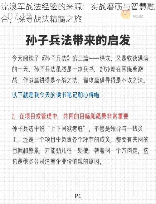 流浪军战法经验的来源：实战磨砺与智慧融合，探寻战法精髓之旅