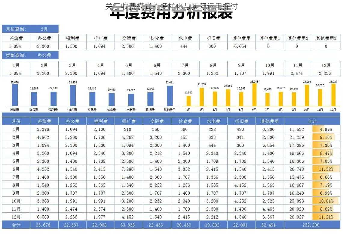 关于收费模式的多样化与实际运用探讨