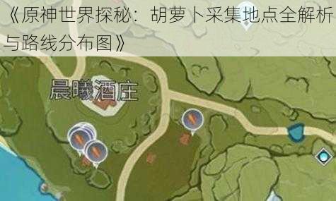 《原神世界探秘：胡萝卜采集地点全解析与路线分布图》